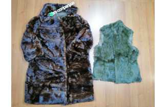 Natural fur clothing